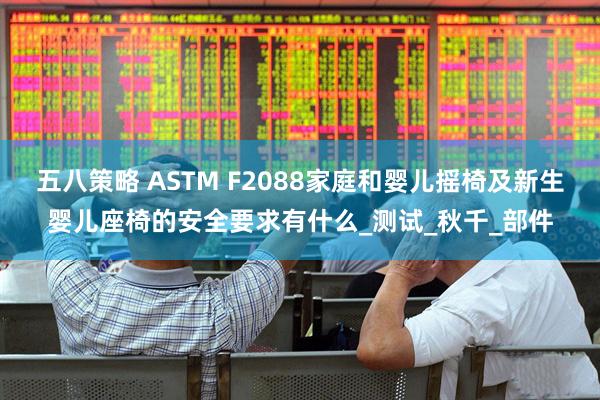 五八策略 ASTM F2088家庭和婴儿摇椅及新生婴儿座椅的安全要求有什么_测试_秋千_部件