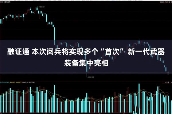 融证通 本次阅兵将实现多个“首次” 新一代武器装备集中亮相